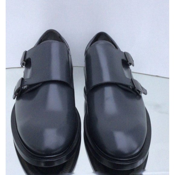 NEW CALVIN KLEIN ITALY Collection Double Monk Strap Shoes (Size 41.5)